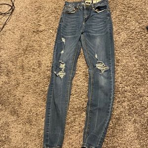 Womens ripped jeans